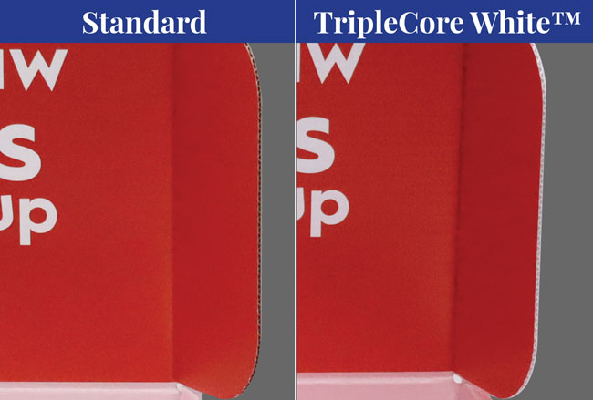 TripleCore White Corrugated