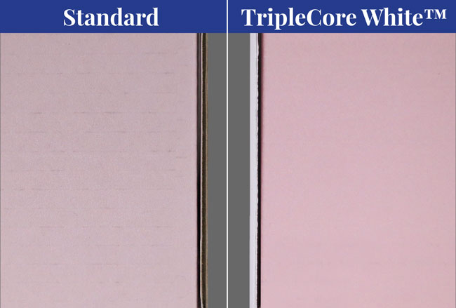 TripleCore White Corrugated