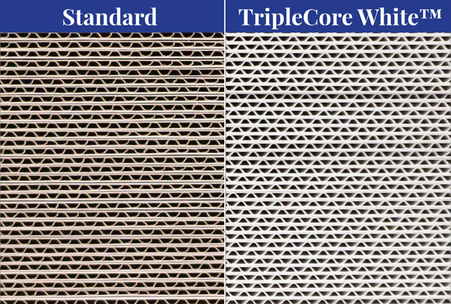 TripleCore White Corrugated
